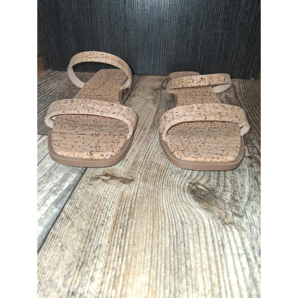 NEW! Women's Journee Collection Brisa Multi Strap Slide Sandal, Cork Size 6.5 - Picture 3 of 9